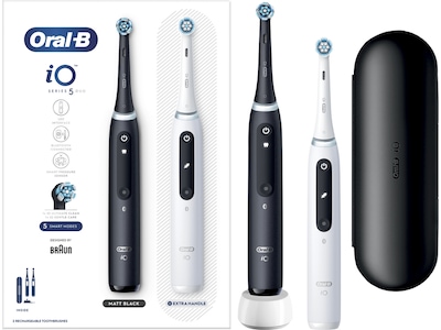 Oral-B iO 5 Eltandborste (svart och vit)