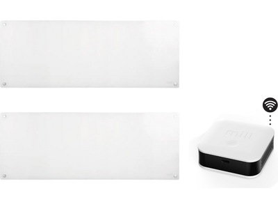 Mill Glass WiFi Gen 3 Panelelement 1300W (vit) 2pk + Sense