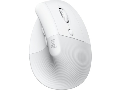 Logitech Lift for Mac Vertikal Trådlös Mus (off-white)