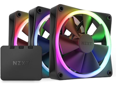 NZXT F120 RGB 120mm PWM Fläkt Triple Pack (svart)