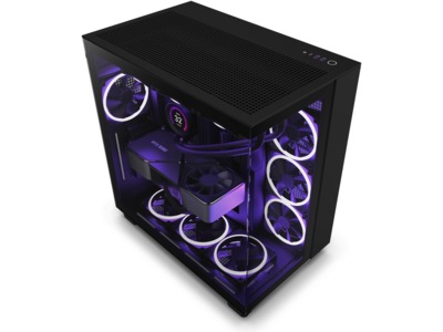 NZXT H9 Flow Dual Chamber Mid Tower (svart)