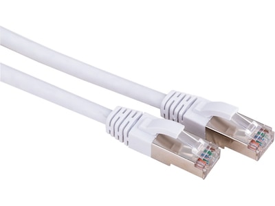 Nätverkskabel Cat6a vit 5m