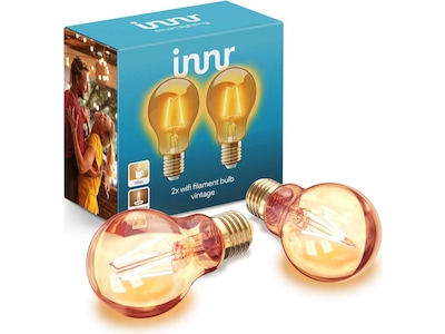 Innr smart glödlampa E27 vintage edison 2pk - fungerar med Philips Hue