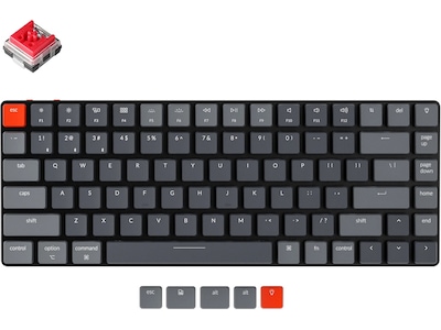 Keychron K3 V2 RGB Optical Red Trådlöst Tangentbord