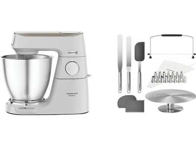 Kenwood Titanium Chef Baker Lite KVL65.001WH + dekorationsset