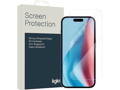 iiglo iPhone 15 / 15 Pro Skärmskydd