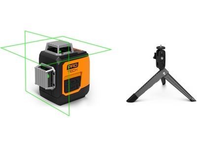 Protech 360 korslaser grön20m + Tripod stativ Bundle