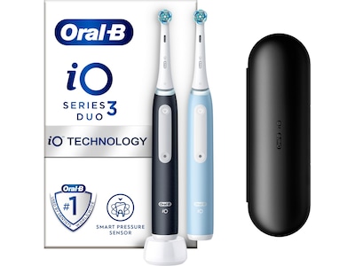Oral-B iO 3 Elektriske tandborster 2pk (svart & blå)