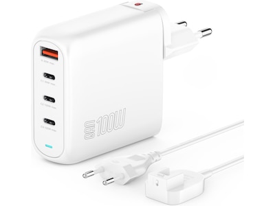 4smarts GaN Flex Pro 100W Väggladdare (vit)