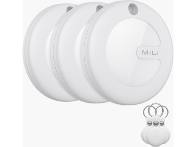 MiLi MiTag Spårningschip med nyckelring 3-pack (vit)