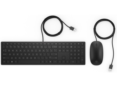HP Pavilion 400 trådbundet tangentbord och mus (svart)