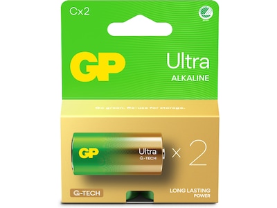GP Ultra Alkaline C/LR14 batteri 2-pk