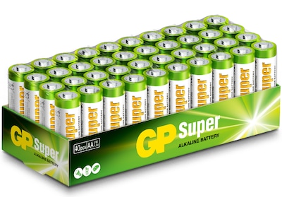 GP Super Alkaline AA/LR6 batteri 40-pk