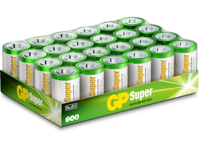 GP Super Alkaline D/LR20 batteri, 24-pk