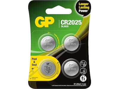 GP Lithium CR2025 batteri 4-pk
