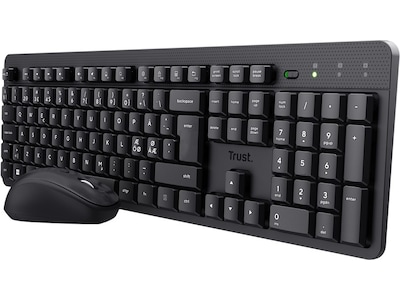 Trust TKM-360 trådlös mus och tangentbord nordic (svart)