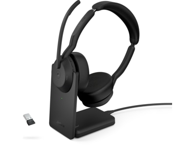 Jabra Evolve2 55 Link380a MS Teams Stereo Stand
