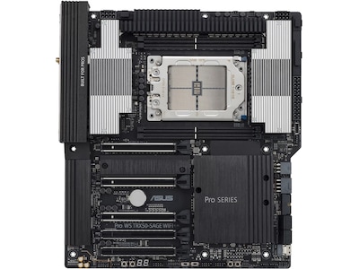 ASUS PRO WS TRX50-SAGE WIFI - Moderkort - SSI CEB - Socket sTR5 - AMD TRX50 Chipuppsättning - USB 3.2 Gen 1, USB 3.2 Gen 2, USB-C 3.2 Gen 2x2 - 10 Gigabit LAN, 2.5 Gigabit LAN, Wi-Fi 7, Bluetooth - inbyggda grafiken (CPU krävs) - HD Audio ASUS PRO WS TRX50-SAGE WIFI - Moderkort - SSI CEB - Socket sTR5 - AMD TRX50 Chipuppsättning - USB 3.2 Gen 1, USB 3.2 Gen 2, USB-C 3.2 Gen 2x2 - 10 Gigabit LAN, 2.5 Gigabit LAN, Wi-Fi 7, Bluetooth - inbyggda grafiken (CPU krävs) - HD Audio