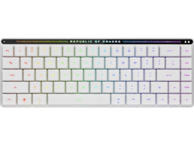 ASUS ROG Falchion RX Low Profile Optical trådlöst gamingtangentbord (vit)