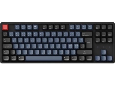 Keychron K8 Pro QMK/VIA RGB Gateron Red trådlöst gamingtangentbord (svart)