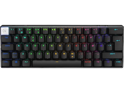 Logitech G Pro X 60 Lightspeed Tactile trådlöst gamingtangentbord (svart)