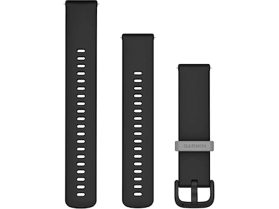 Garmin Quick Release Silikonarmband 20mm (svart)