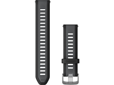 Garmin Quick Release Silikonarmband 20 mm (svart/skiffergrå)