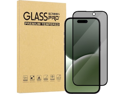 iiglo iPhone 17 / 16 Pro 3D Privacy Glass skärmskydd