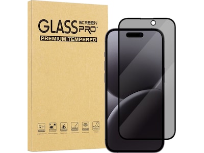 iiglo iPhone 16 Pro Max 3D Privacy Glass skärmskydd