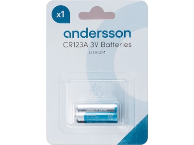 Andersson CR123A 3V litiumbatteri