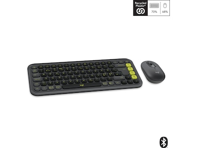 Logitech POP Icon Combo trådlös mus och tangentbord (graphite)