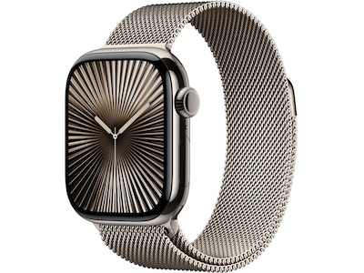 Apple Watch Series 10 GPS + LTE 42mm Titan (naturlig)