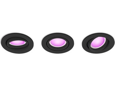 Philips Hue Centura infälld spotlight R 3-pack (svart)