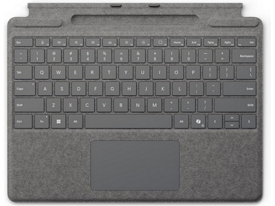 Microsoft Surface Pro Keyboard tangentbord med pennförvaring (platina)