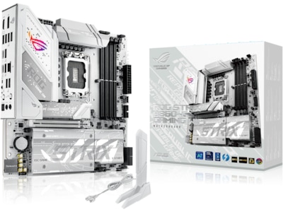 ASUS ROG STRIX B860-G GAMING WIFI - Moderkort - micro ATX - LGA1851-uttag - B860 Chipuppsättning - USB4, USB 3.2 Gen 2, USB-C 3.2 Gen 2x2, USB 3.2 Gen 1 - Wi-Fi 7, 2.5 Gigabit LAN, Bluetooth - inbyggda grafiken (CPU krävs) - HD-ljud (8 kanaler) ASUS ROG STRIX B860-G GAMING WIFI - Moderkort - micro ATX - LGA1851-uttag - B860 Chipuppsättning - USB4, USB 3.2 Gen 2, USB-C 3.2 Gen 2x2, USB 3.2 Gen 1 - Wi-Fi 7, 2.5 Gigabit LAN, Bluetooth - inbyggda grafiken (CPU krävs) - HD-ljud (8 kanaler)