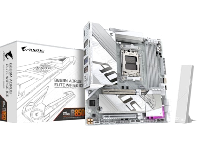 Gigabyte B850M Aorus Elite WF6E ICE Moderkort