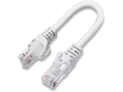 Nätverkskabel CAT6 15cm (vit)