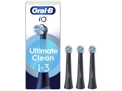 Oral-B iO Ultimate Clean borsthuvuden 3 st (svart)