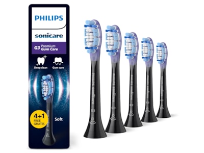 Philips Sonicare G3 Premium Gum Care borsthuvuden (5pack, svart)
