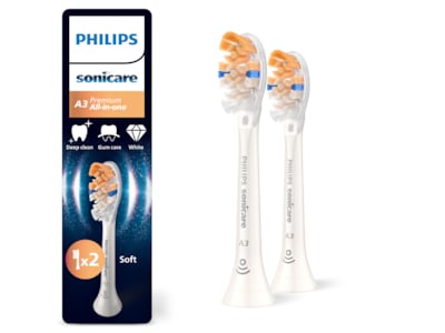 Philips Sonicare A3 Premium All-in-One borsthuvuden (2pack, vit)