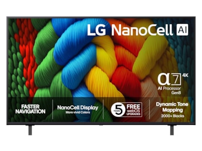 LG 55″ NANO80 AI 4K NanoCell Smart TV (2025)