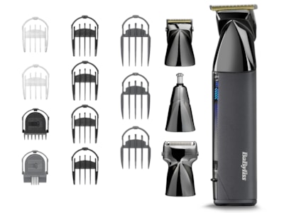 BaByliss Super X Metal 15-i-1 trådlös multitrimmer (svart)