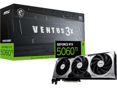 MSI GeForce RTX 5060 Ti VENTUS 3X OC - 16GB GDDR7 RAM - Grafikkort
