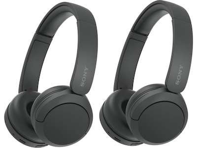Sony WH-CH520 trådlösa hörlurar, On-Ear (svart) x2