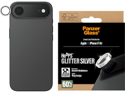 PanzerGlass iPhone Air Hoops Linsskydd (glitter silver)