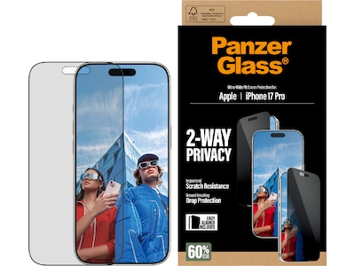 PanzerGlass iPhone 17 Pro 2-way Privacy Skärmskydd
