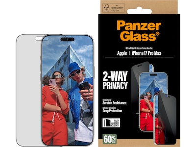 PanzerGlass iPhone 17 Pro Max 2-way Privacy Skärmskydd