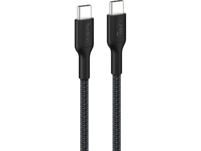 Belkin 240W USB-C flätad kabel 2m (svart)