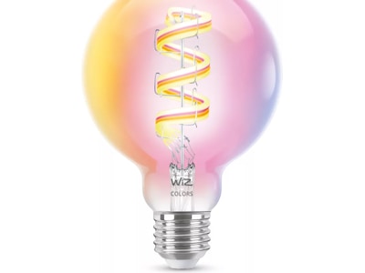 WiZ Clear 40W G95 E27 RGB-lampa