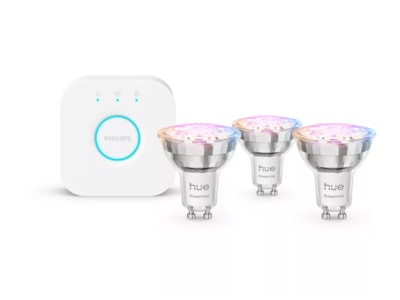 Philips Hue Essential WCA Startpaket (3x GU10 spot + Brygga)